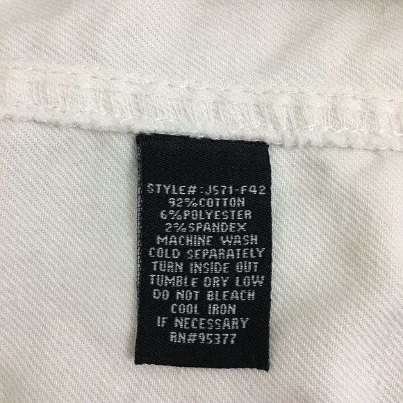 Sanctuary White Denim Zipper Jacket Large - Picture 8 of 8